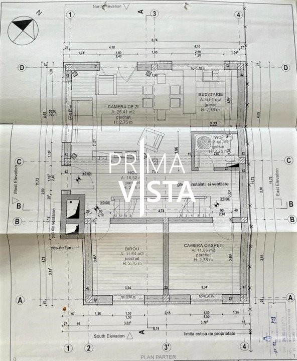Vanzare casa individuala cu garaj teren 420 mp zona La Ciuperca Dambul Rotund
