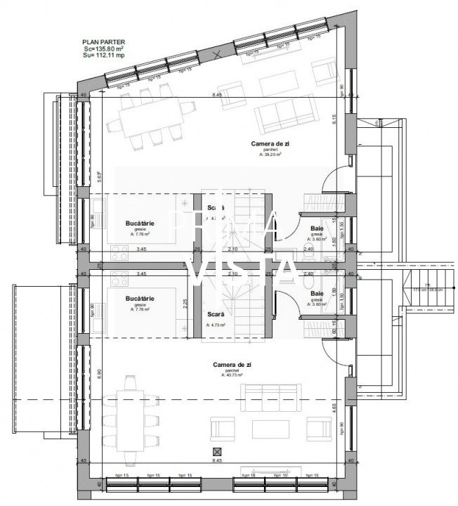 Vanzare teren autorizat pentru duplex zona Dambul Rotund