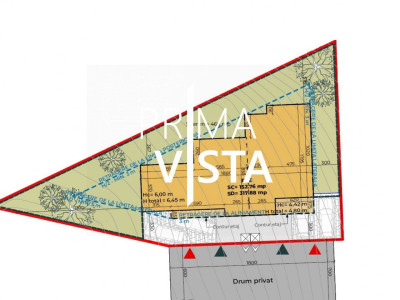 Vanzare teren cu panorama autorizat pentru duplex zona Floresti