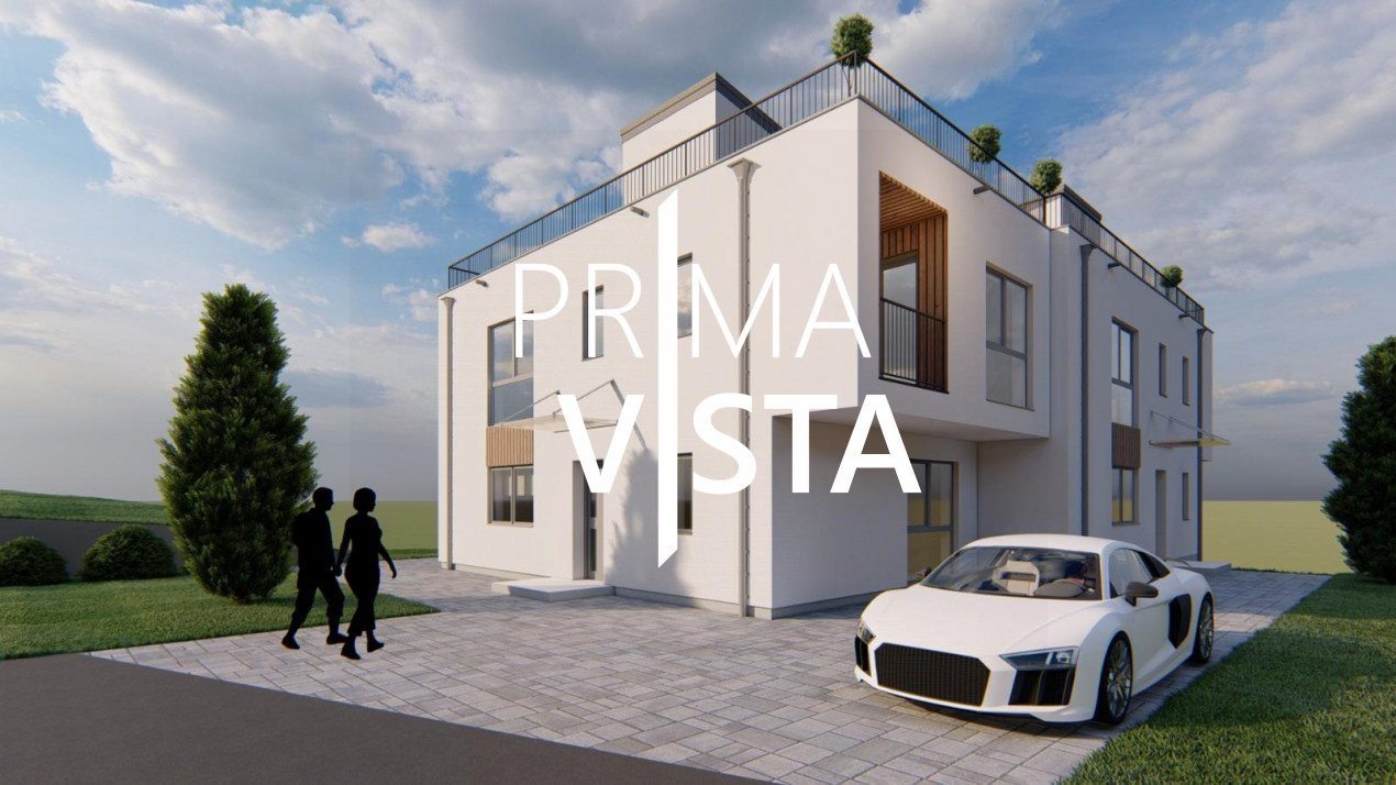 Vanzare teren cu panorama autorizat pentru duplex zona Floresti