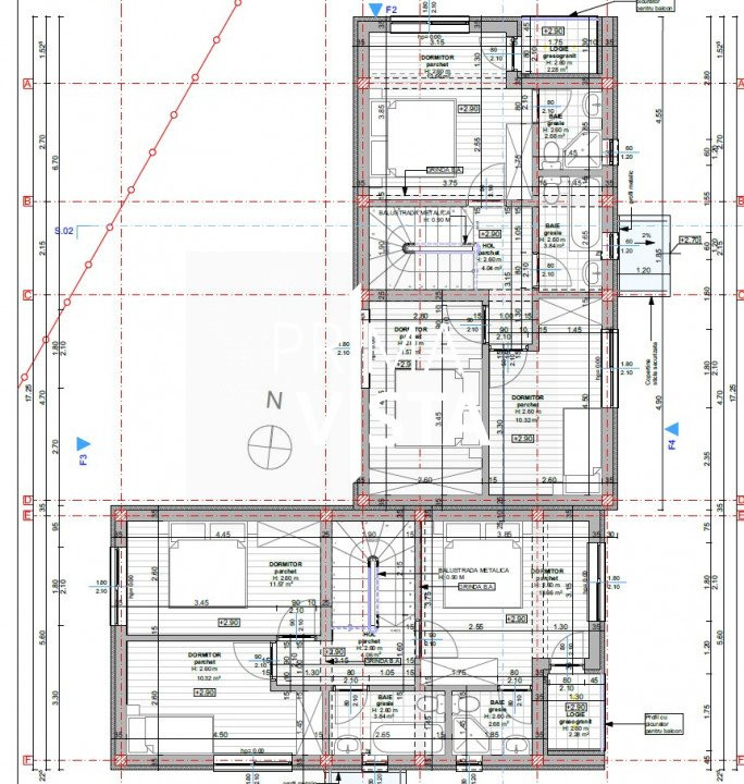 Vanzare teren cu panorama autorizat pentru duplex zona Floresti