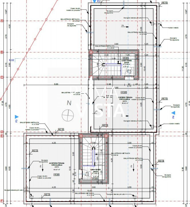 Vanzare teren cu panorama autorizat pentru duplex zona Floresti