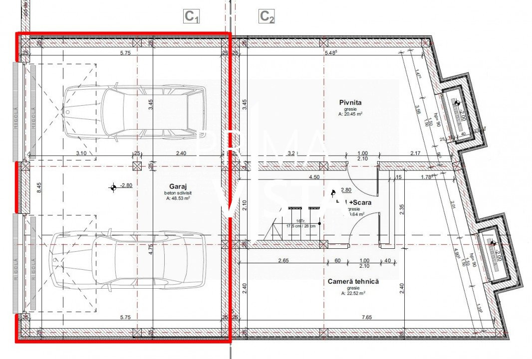Vanzare casa cuplata cu panorama 156 mp, 2 garaje zona Dambul Rotund